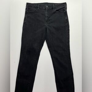 American Eagle High Rise Skinny Jeans, Next Level Stretch, 14 Long, Black